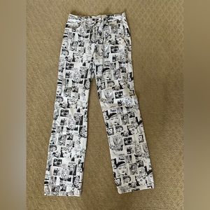 Reformation Comic Print Jeans